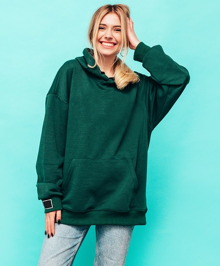 Emerald Green Oversized Hoodie