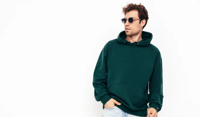 Emerald Green Oversized Hoodie - Image 2